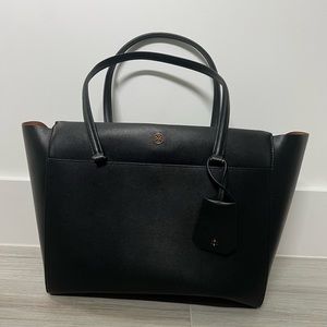 Tory Burch Robinson Tote Bag (Black)
